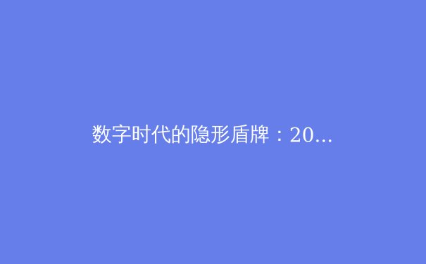 数字时代的隐形盾牌：2024年全球VPN技术趋势与安全指南 - 3