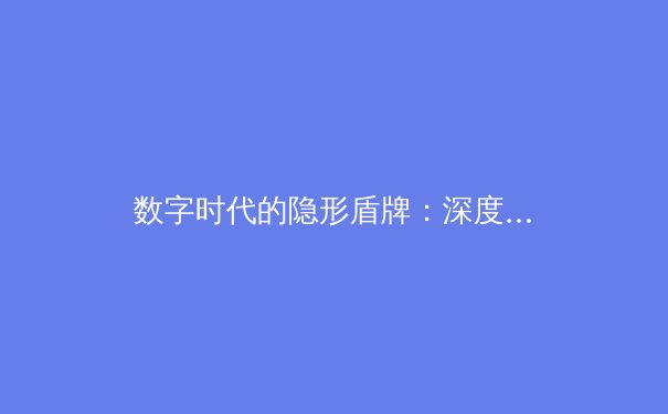 数字时代的隐形盾牌：深度解析VPN技术演进与未来趋势